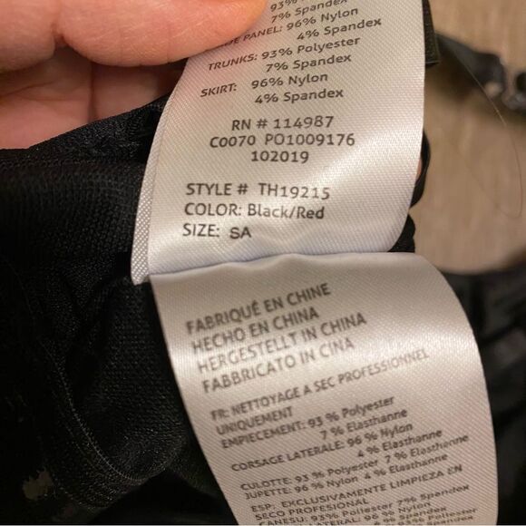 Revolution glamorous Tenth House 2 piece dance costume red TH19215 adult SA - Picture 9 of 13